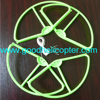 Wltoys V303 SEEKER Zreo Tech V303 Drone quadcopter parts Protection Cover (green color) - Click Image to Close